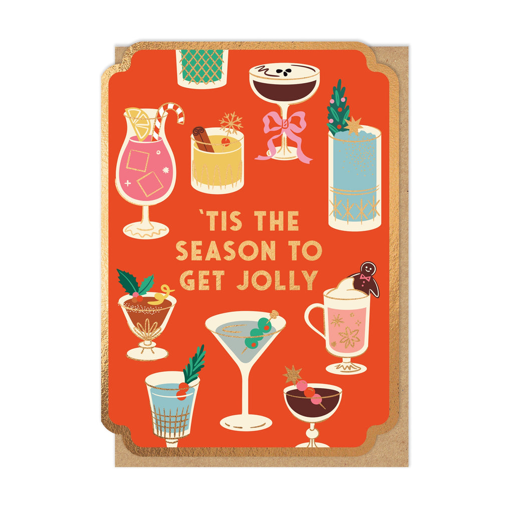 Tis The Season Drinks Single Card