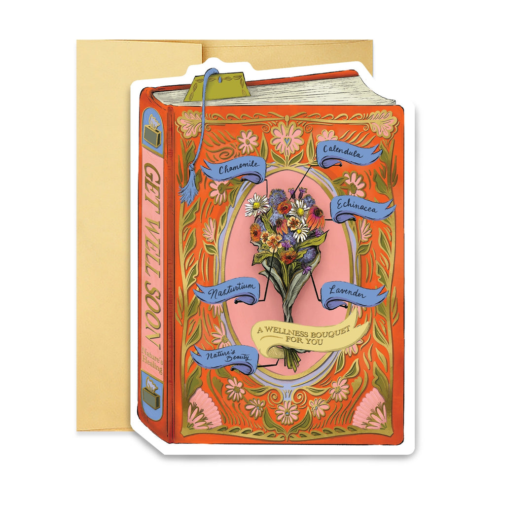 Get Well Bouquet Book Cover Single Card