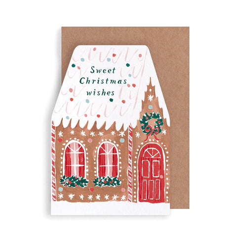 Sweet Gingerbread House Single Card