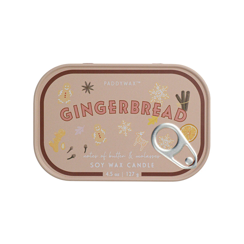 Gingerbread - 4.5 oz Tin Candle