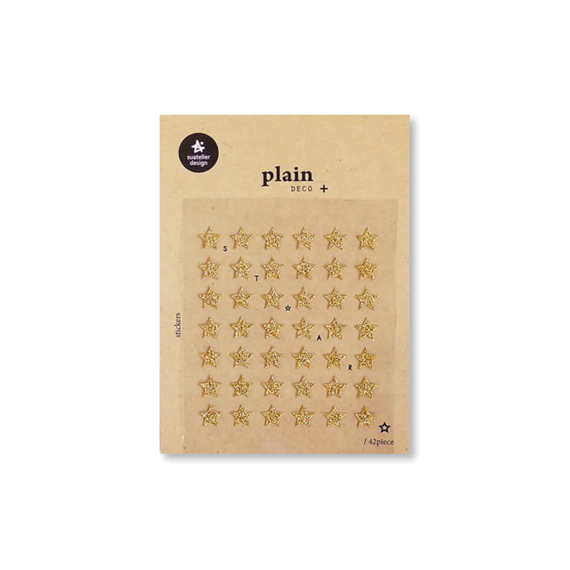 Glitter Star Sticker Sheet