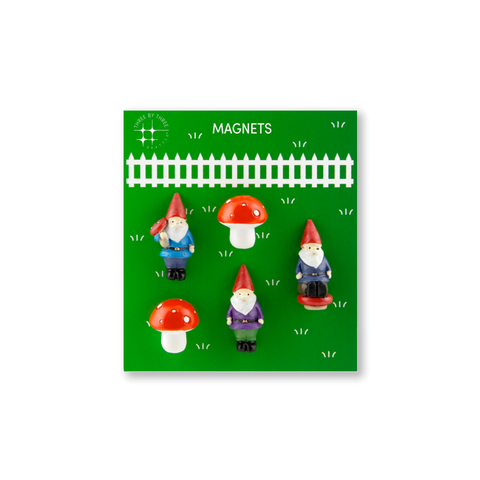 Gnome & Mushroom Magnets