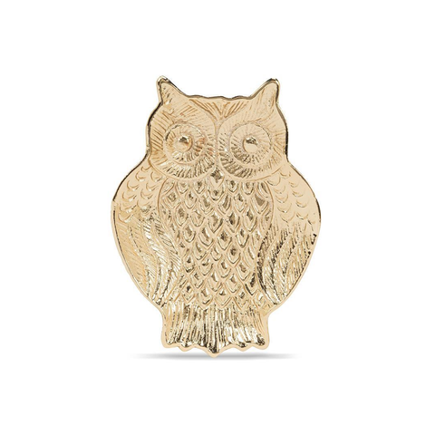 Gold Owl Trinket Tray