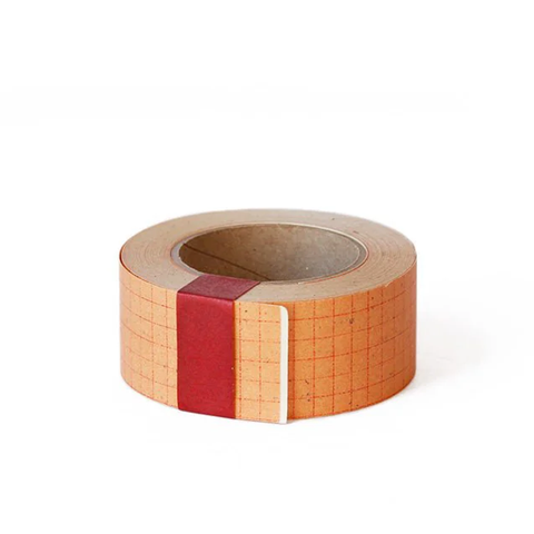 Grid Kraft Paper Tape Red - 30mm