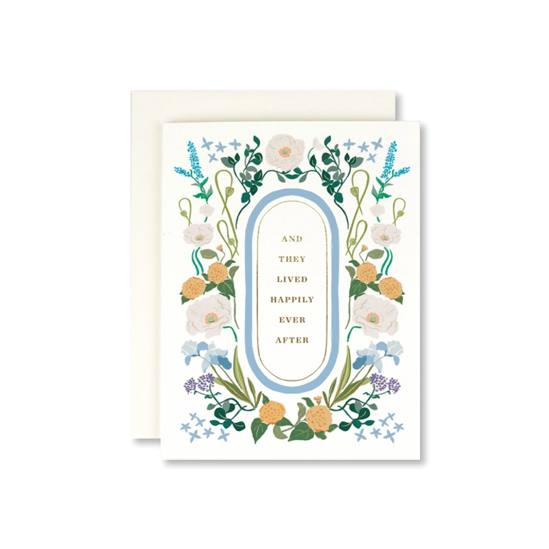 Happily Ever After Floral Single Card