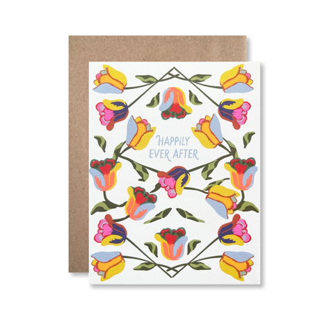 Happily Ever After Tulips Single Card