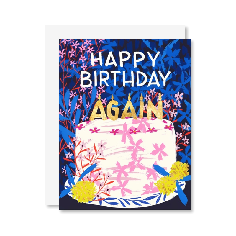 Happy Birthday Again Single Card