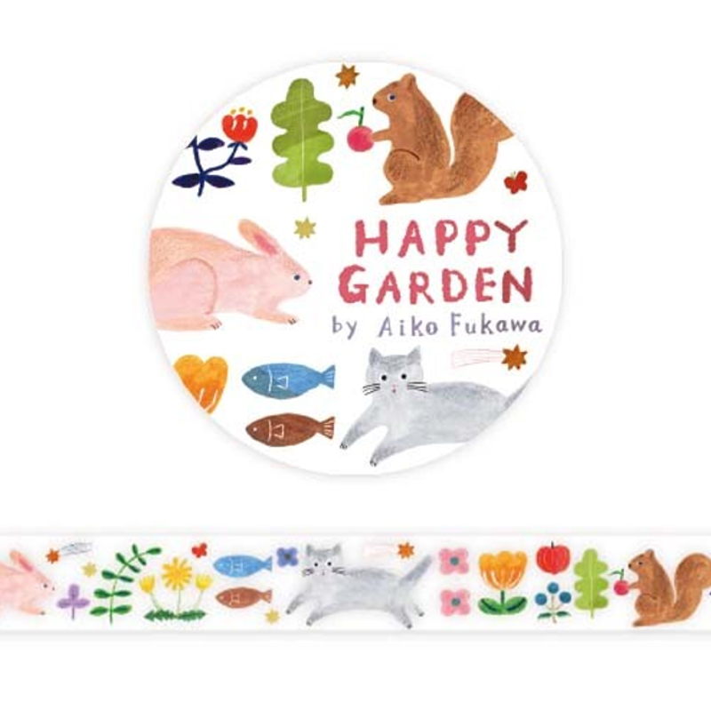 Happy Garden Washi Tape 20mm