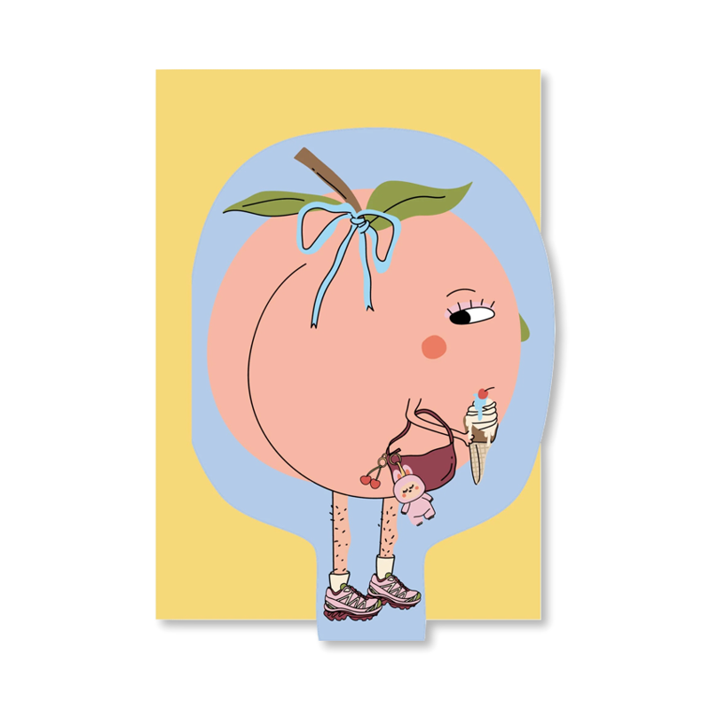 Hey Peach Single Card