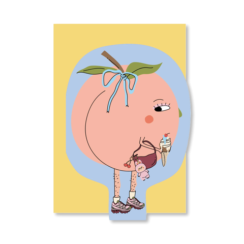 Hey Peach Single Card