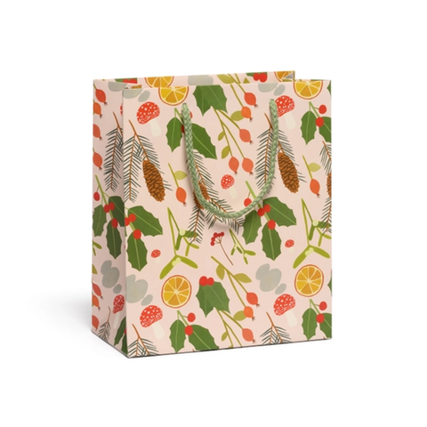 Holiday Greens Medium Gift Bag
