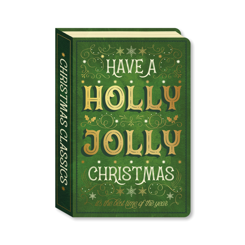 Die-Cut Holly Jolly Book Single Card