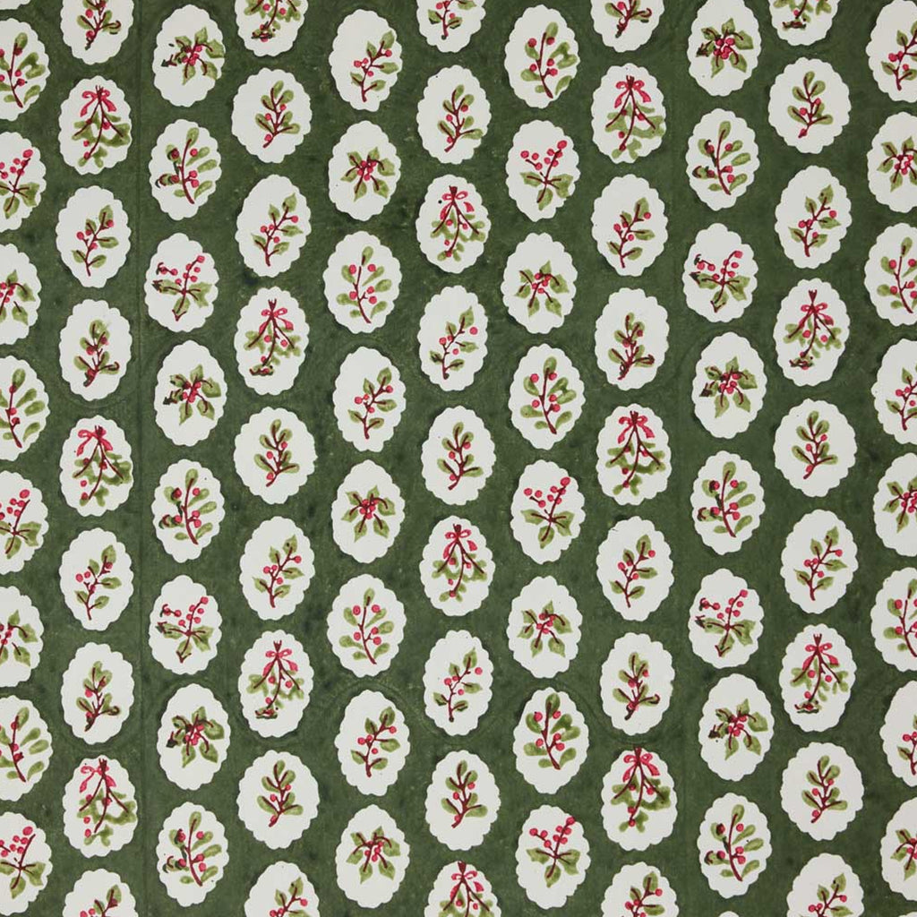 Scallop Tiles Holly Green Wrap Sheet