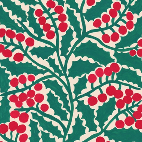 Holly Gift Wrap Sheet