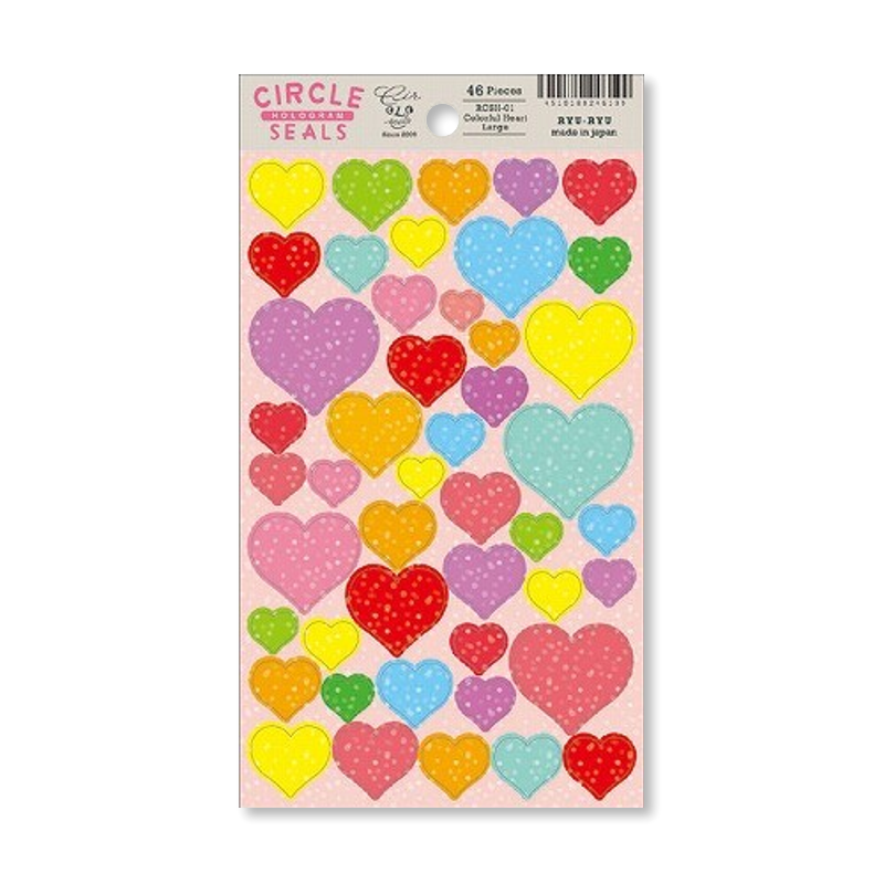 Hologram Sticker Sheet - Hearts