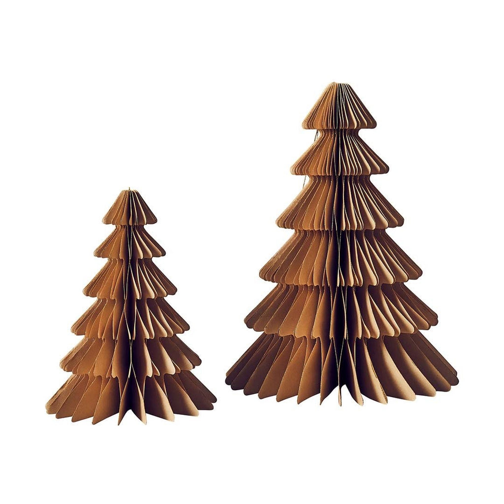 Christmas Tree Glitter Edge Honeycombs - Pack of 2