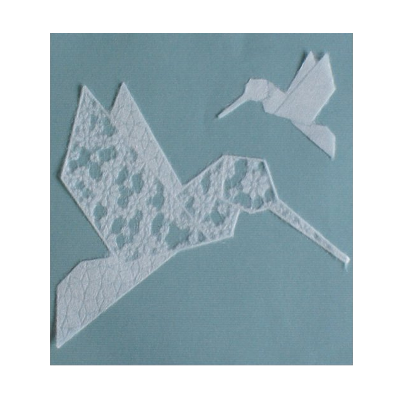 Origami Hummingbird #204 Washi Ornament
