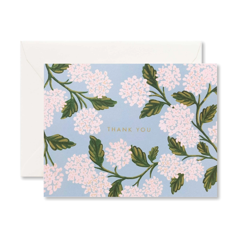 Rifle Paper Co. Hydrangea Thank You Boxed Cards