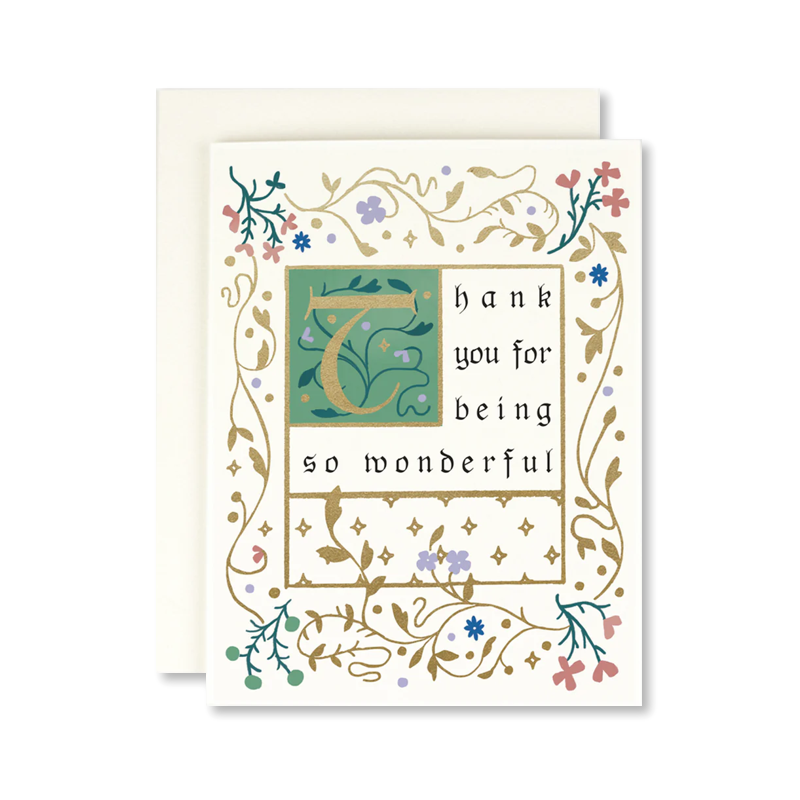 Illuminated Thank You Single Card