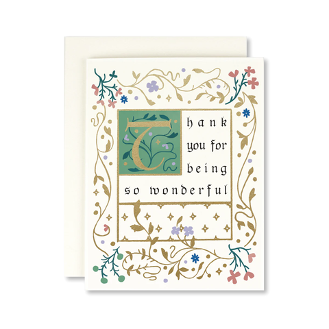 Illuminated Thank You Single Card