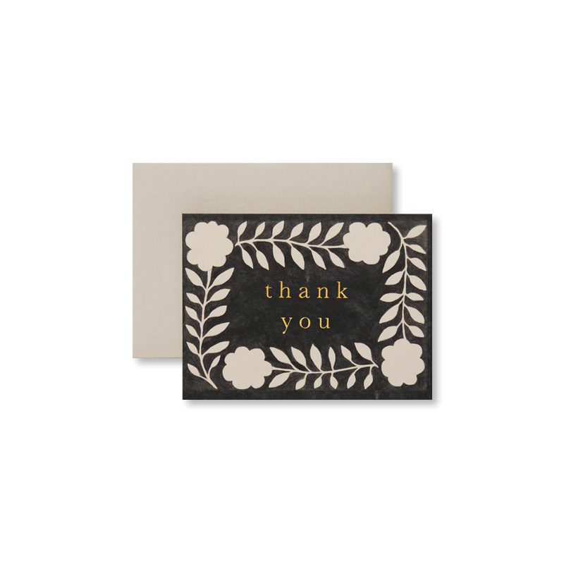 Ink Flora Thank You Mini Card