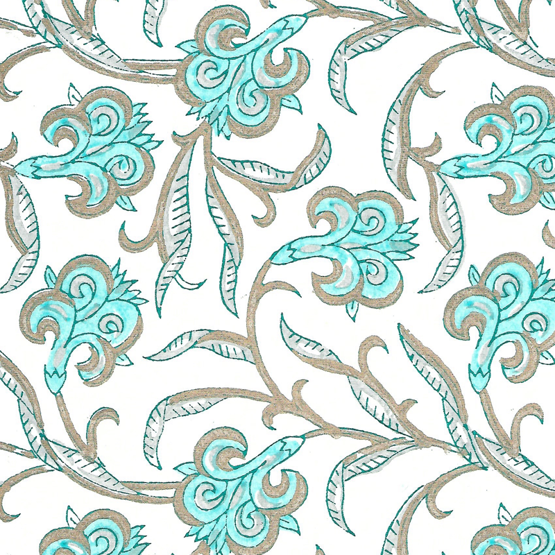 Iris Glitz Turquoise Wrap Sheet