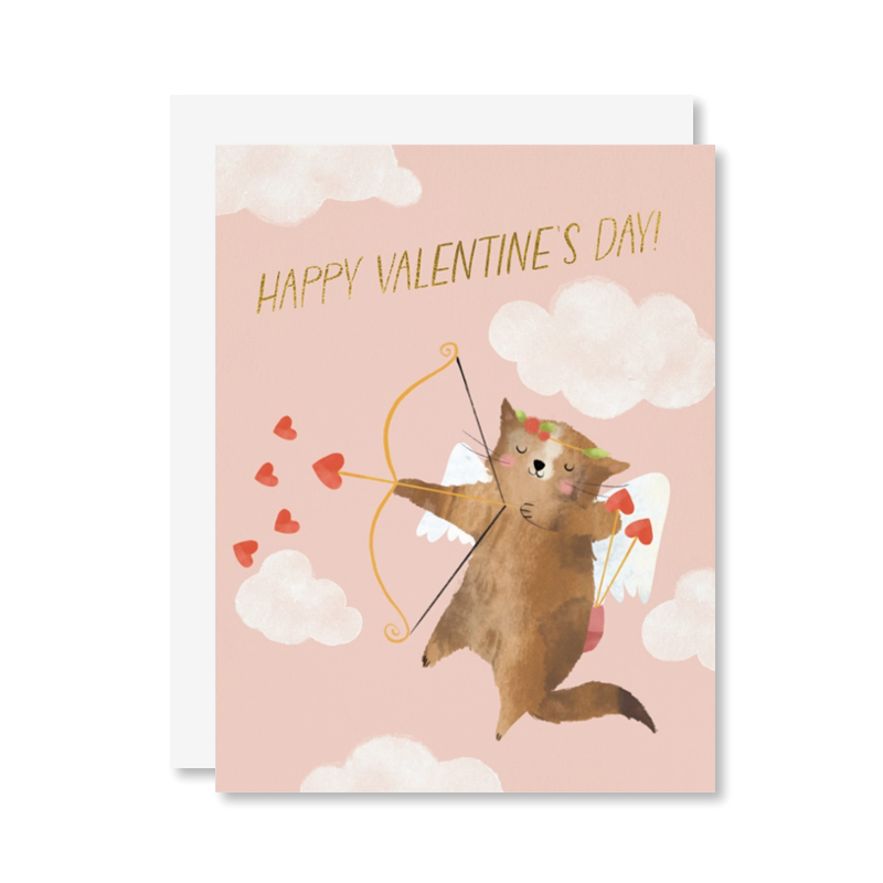 Kitten Cupid Single Card