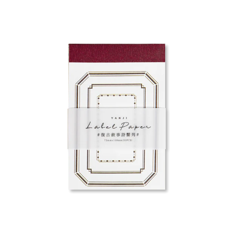 Label Paper Booklet