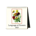 2025 Language of Flowers Desk Calendar