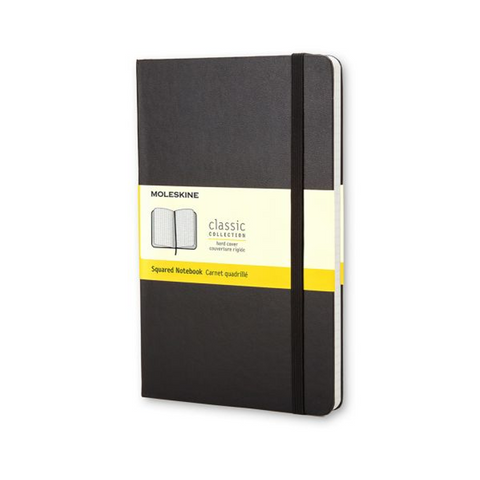 Large Hard Cover Squared Notebook