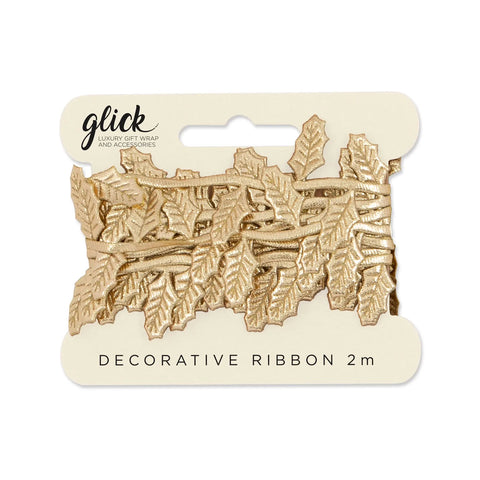 Golden Leaf Ribbon - 2m