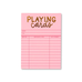 Pink Library Card Playing Cards