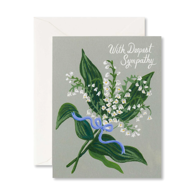 Lily Of The Valley Single Card