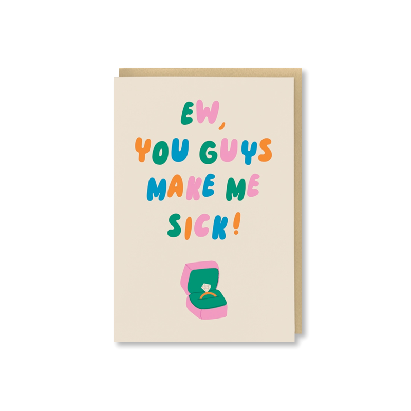 Makes Me Sick Single Card – The Paper Place