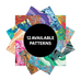 Marbled Patterns Origami Paper - 200 Sheets