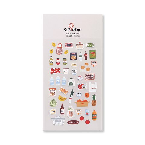 Market Deco Sticker Set