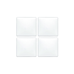 Glass Tile Medium Square Set/4