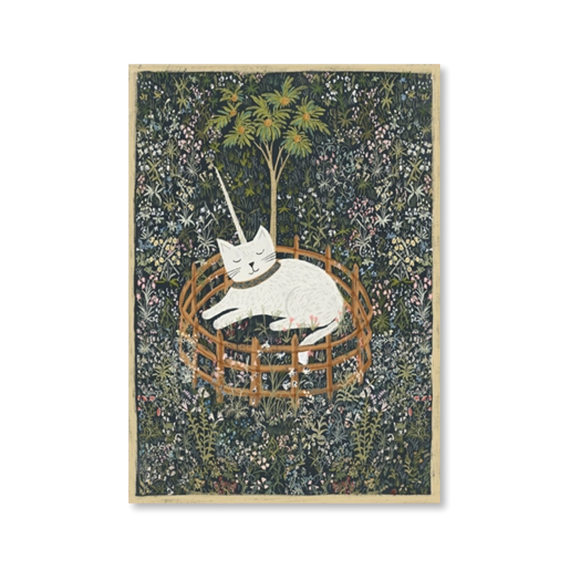 Meowgical Cat Tapestry Art Print