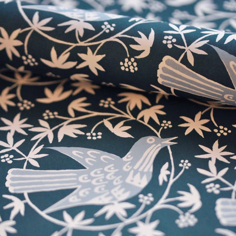 Midwinter Songbird Patterned Paper Gift Wrap