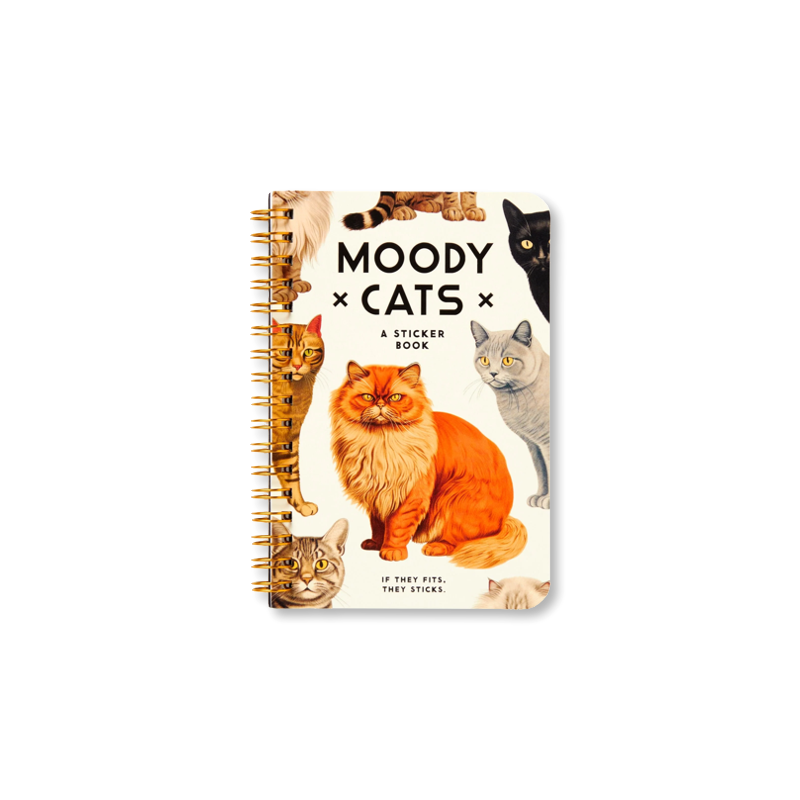 Moody Cats Sticker Book
