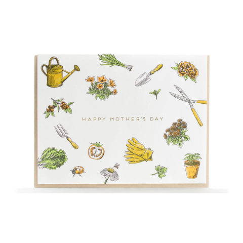 Mother's Day Gardening Single Card