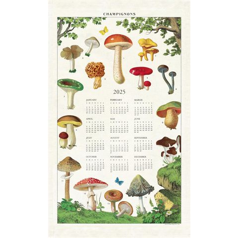 2025 Mushroom Tea Towel