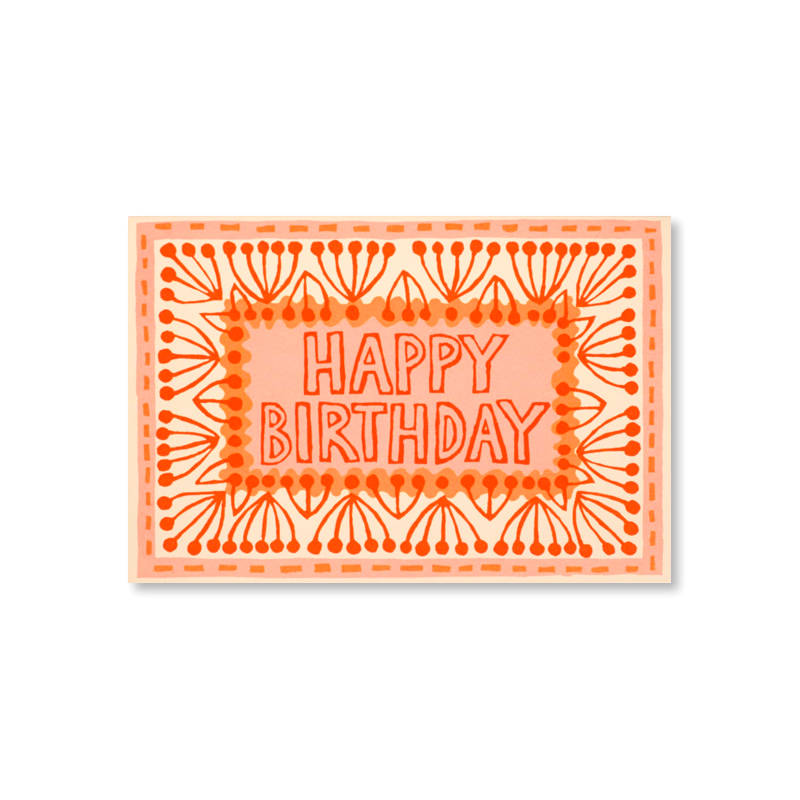 Neon Happy Birthday Single Card