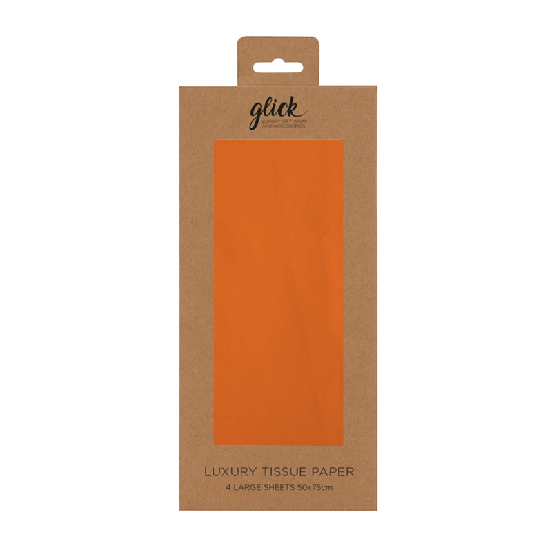 Solid Neon Orange Tissue Paper Pack