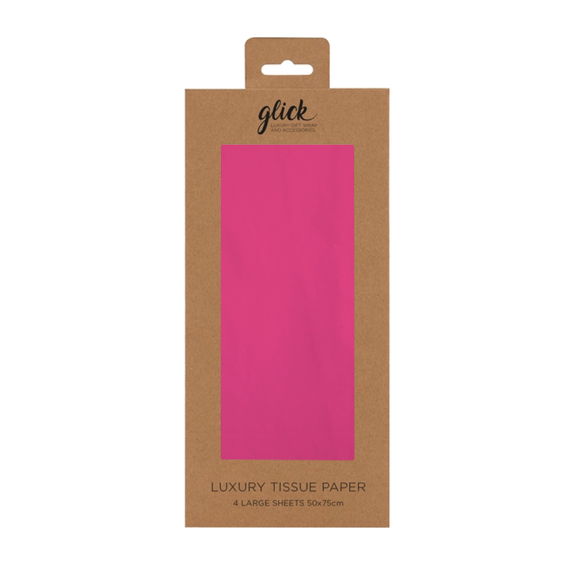 Solid Neon Pink Tissue Paper Pack