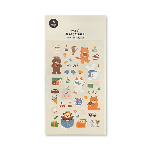 Oh Party Day Deco Sticker Sheet