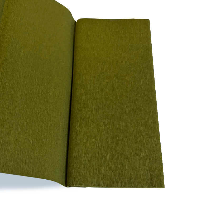 90g Double-Sided Crepe - Olive/Olive