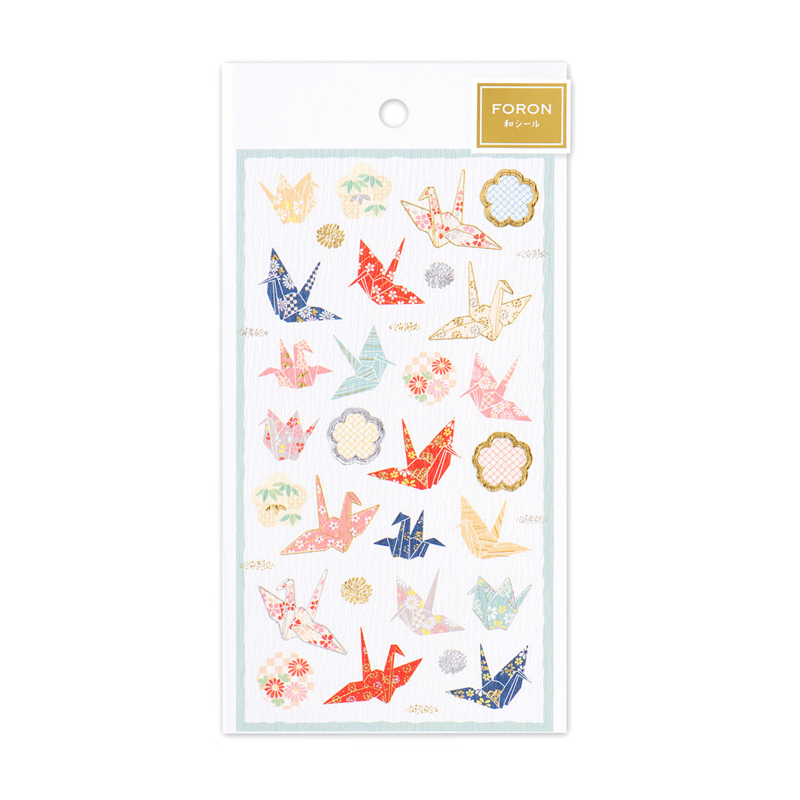 Origami Crane Sticker Set