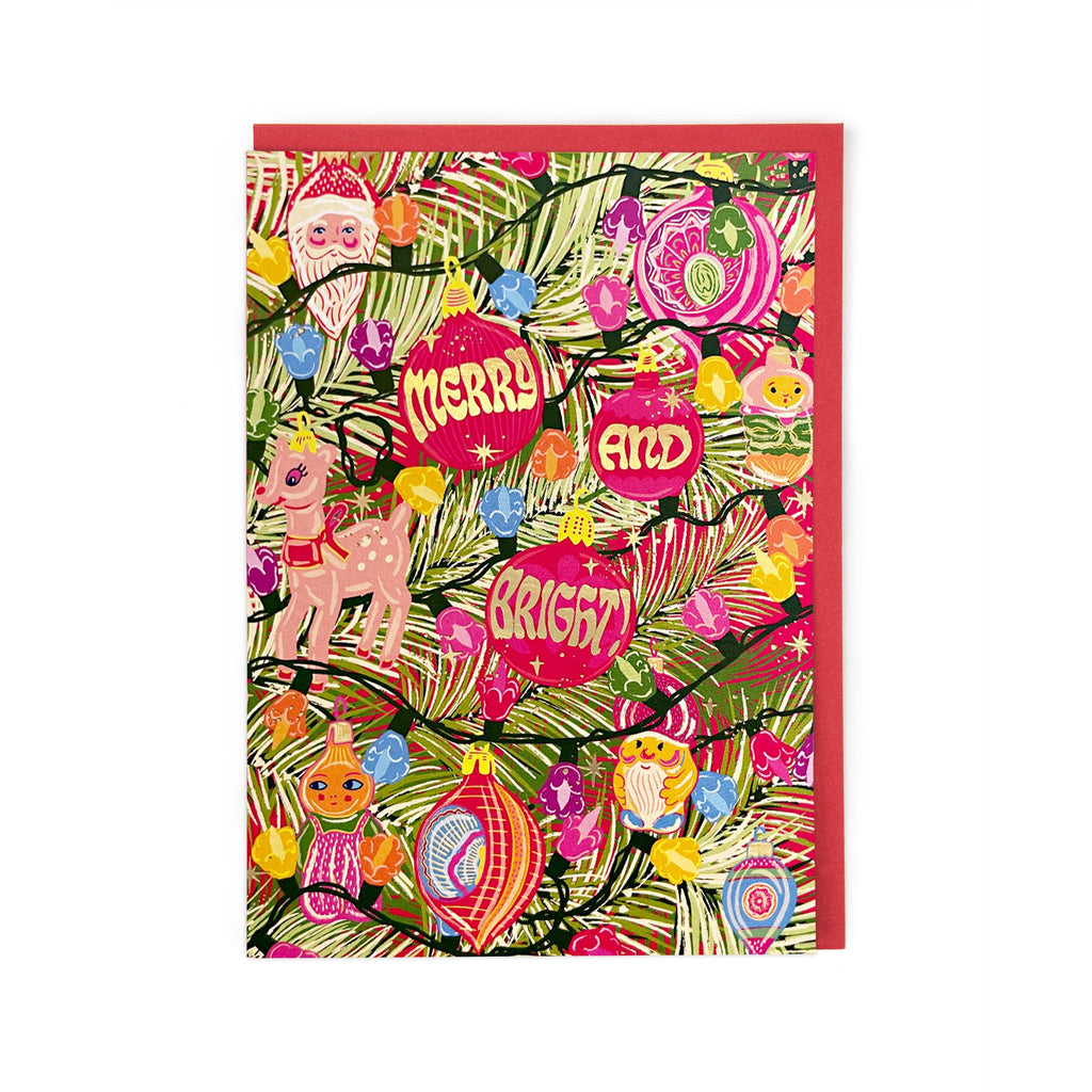 Merry & Bright Ornaments Single Card