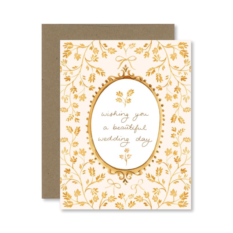 Ornate Wedding Day Single Card